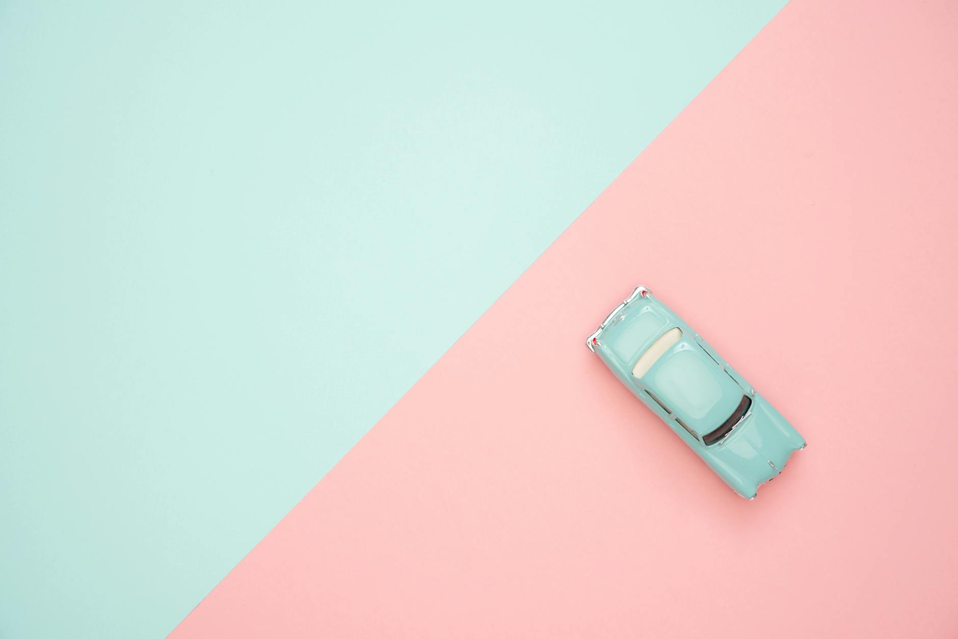 classic blue coupe die cast model