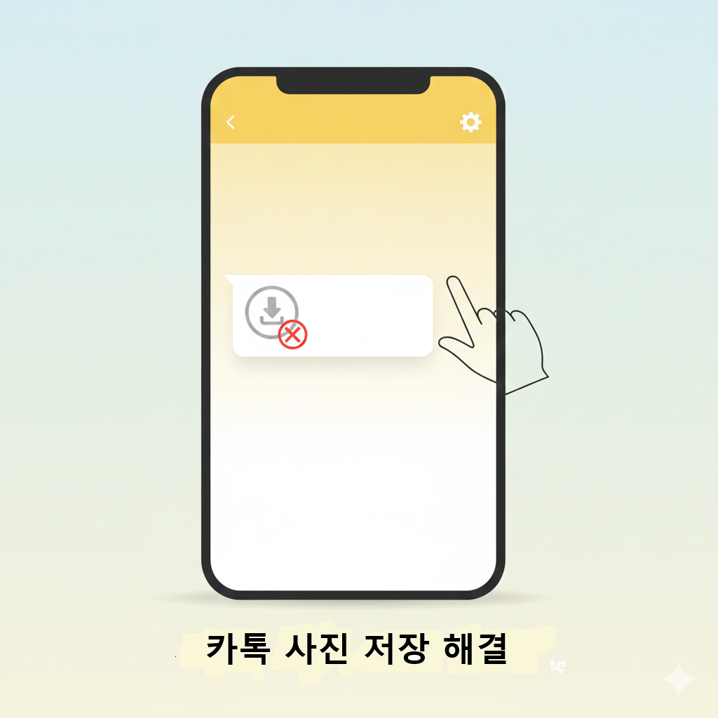 카톡 사진 저장 해결하