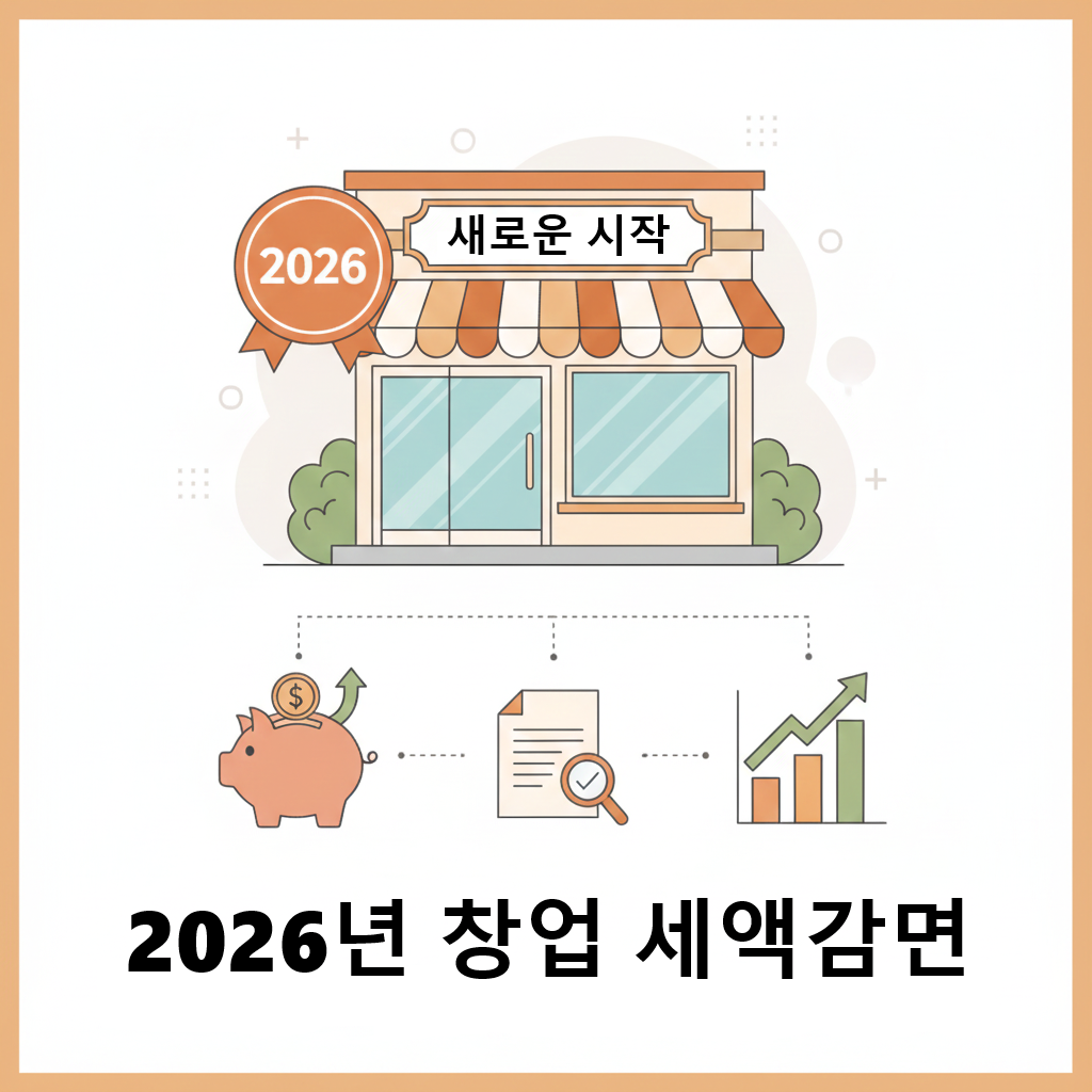 2026년 창업 세액감면 변화 안내 이미지