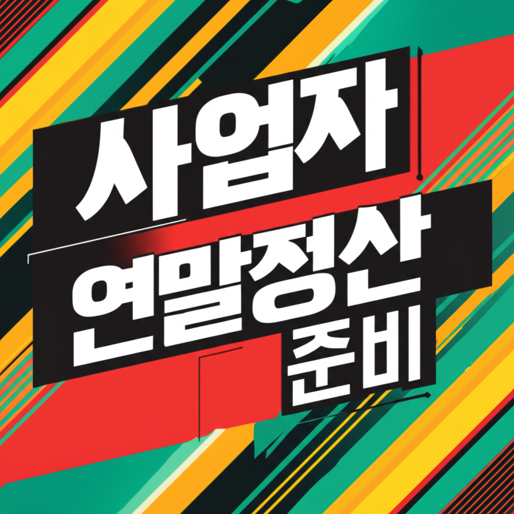 사업자 연말정산 준비