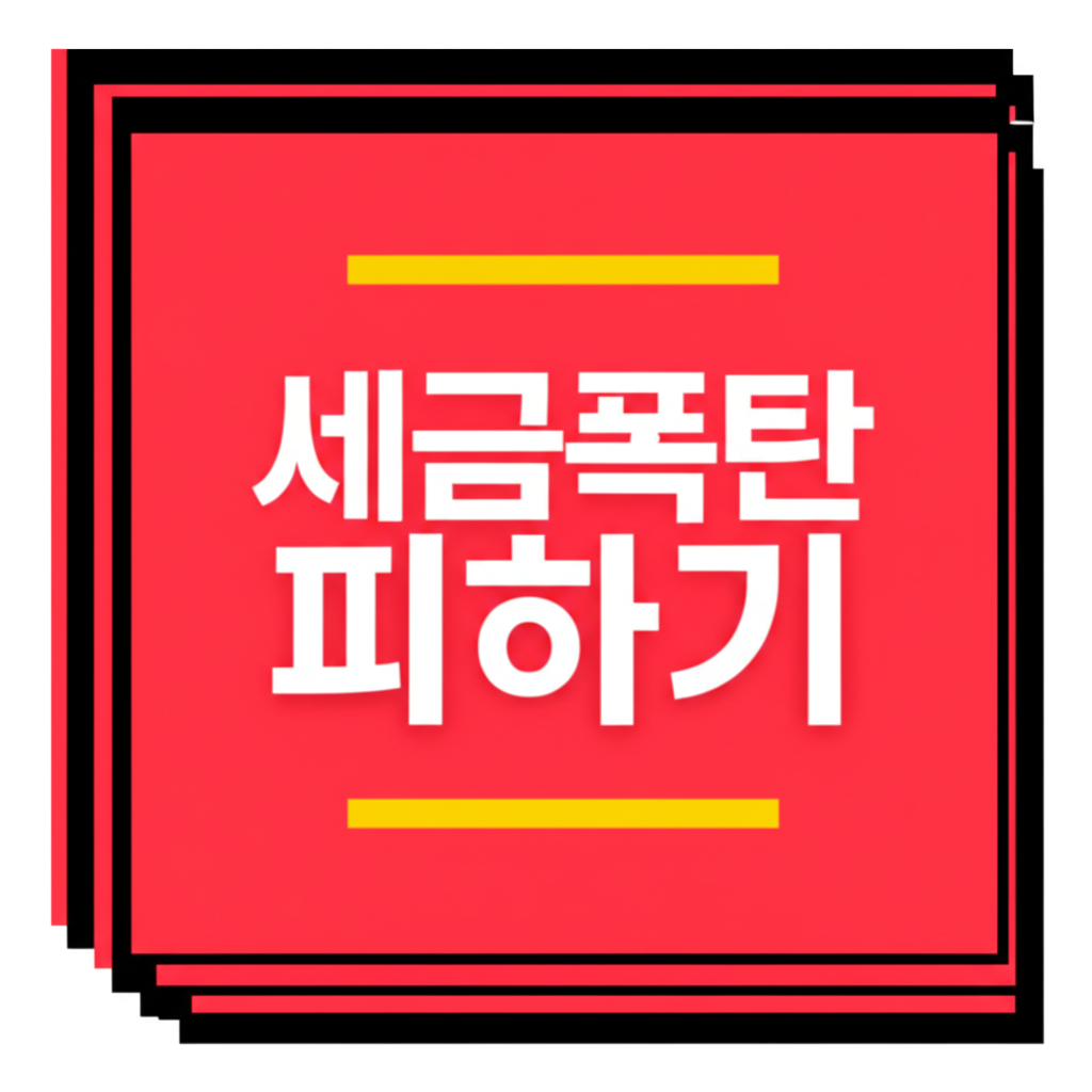 세금폭탄 피하기