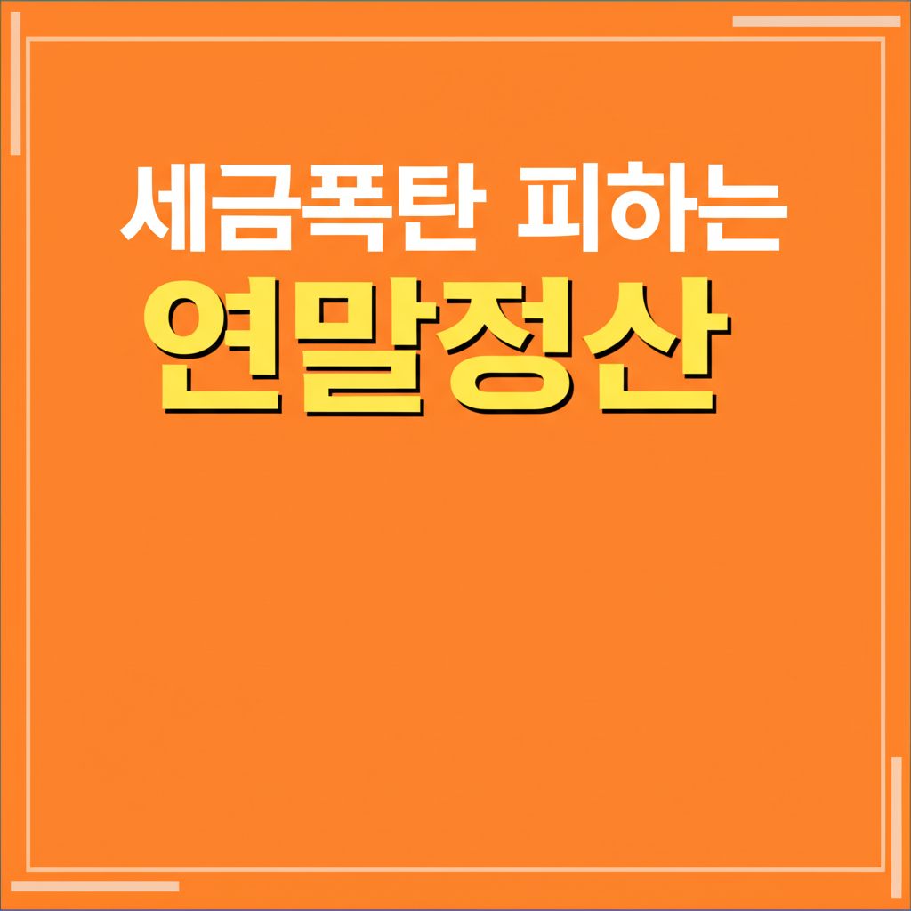 세금폭탄 피하는 연말정산