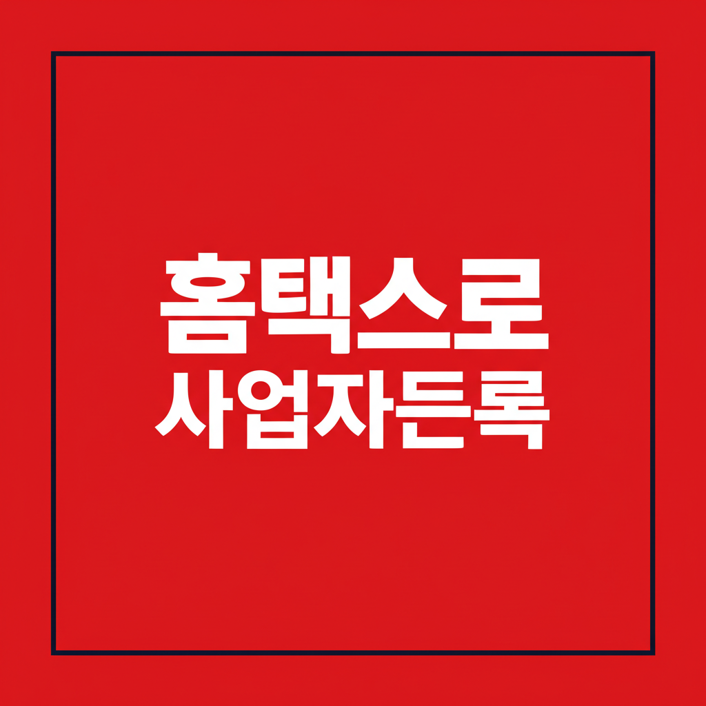 홈택스로 사업자등록