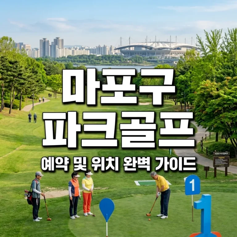 마포구 파크골프장 예약 방법 및 위치 가이드: 난지천·망원 완벽 정리