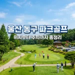 울산 동구 파크골프장 위치·영업시간·주차 총정리! 이용 전 필수 확인사항