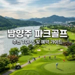 남양주시 파크골프장 추천 TOP 5! 위치, 예약방법, 이용료 완벽 가이드