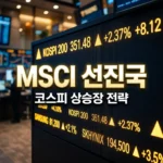 MSCI 선진국 편입, 코스피 역대급 상승장 올까? 수혜주와 투자 전략 총정리