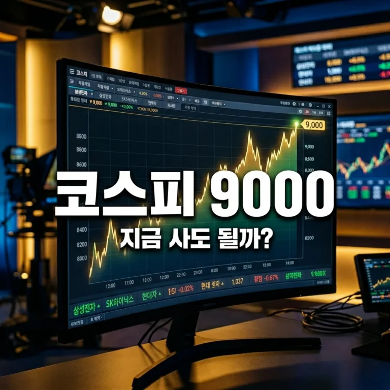 코스피 9,000 돌파, 지금 사도 될까? 투자자가 꼭 확인해야 할 3가지 체크리스트