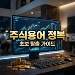 주식 용어 총정리: 초보자가 꼭 알아야 할 핵심 개념 (PER, ETF, 시가총액 완벽 가이드)
