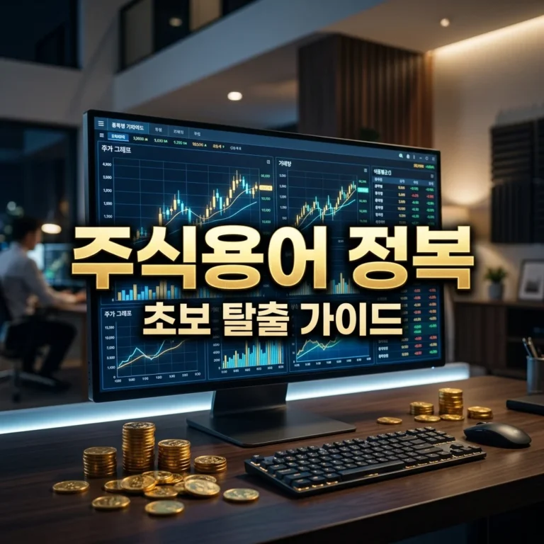 주식 용어 총정리: 초보자가 꼭 알아야 할 핵심 개념 (PER, ETF, 시가총액 완벽 가이드)
