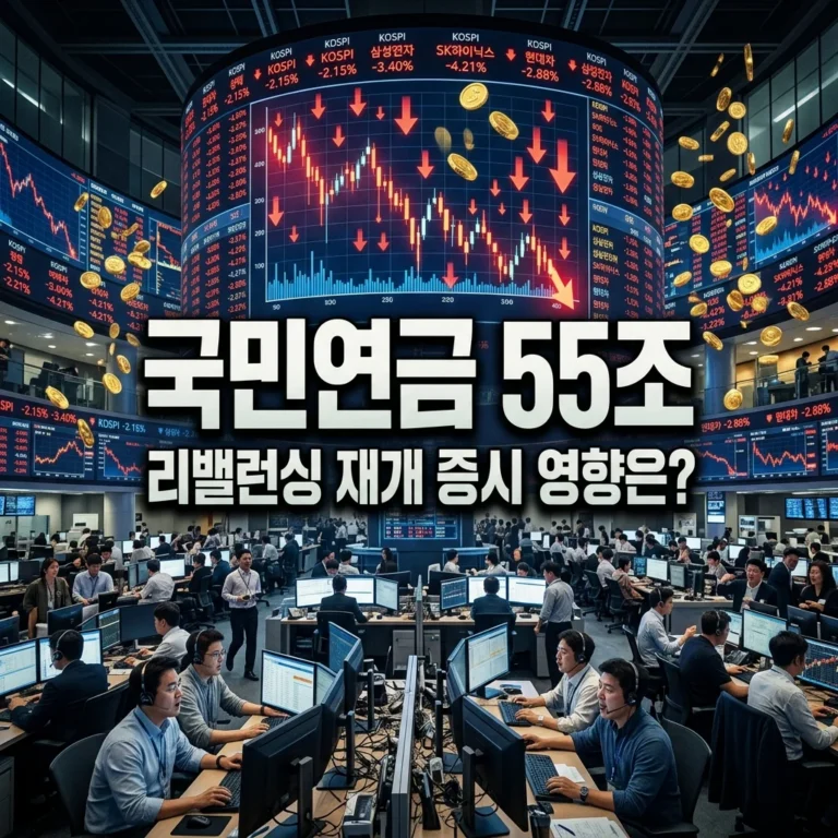 국민연금 리밸런싱 재개 최대 55조 매물? 국내 주식 전망 총정리
