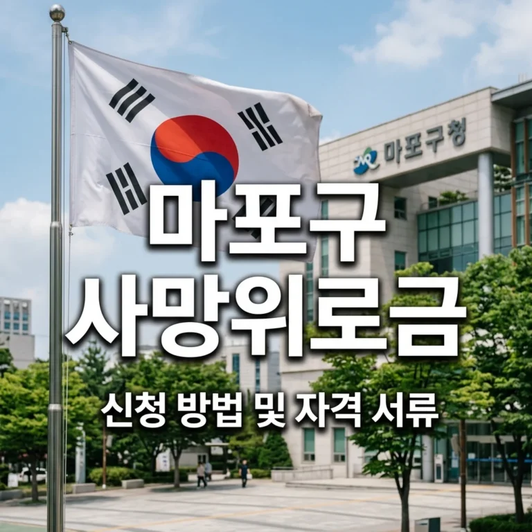 서울 마포 국가보훈대상자 사망위로금 신청 방법 및 자격 서류 총정리