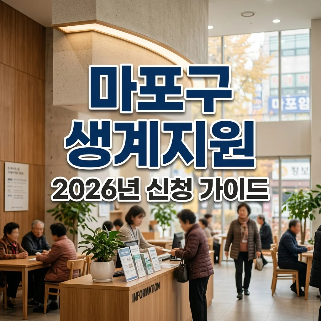마포 저소득 주민 특별생계 보호 신청방법 및 조회 안내 (2026)