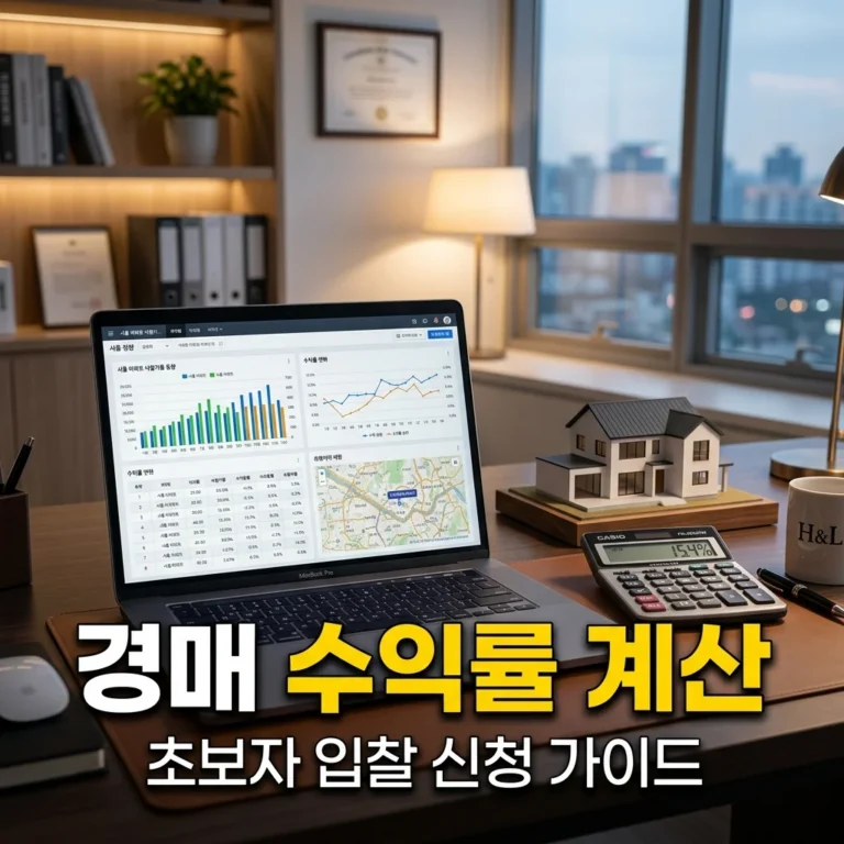 부동산 경매 수익률 계산 방법 및 입찰 신청 조회 가이드