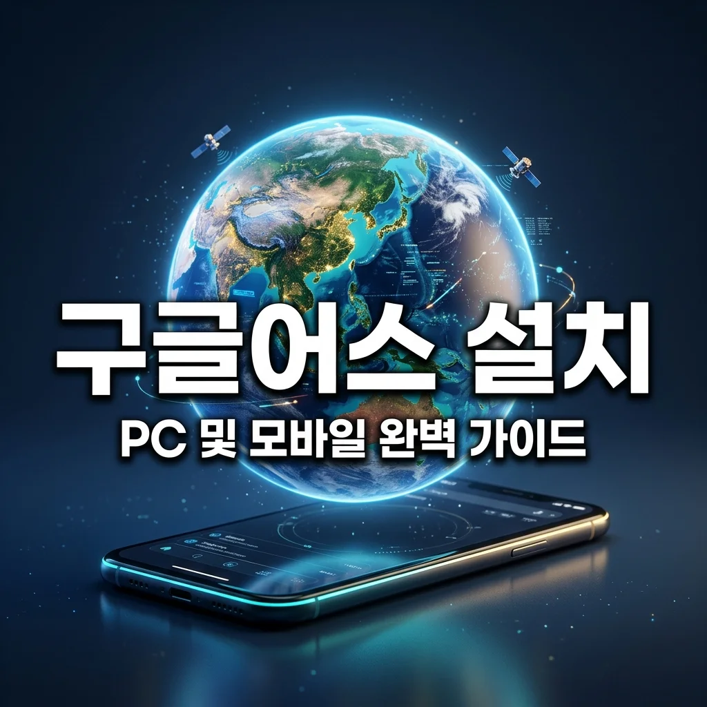 구글어스 다운로드 설치 한국 모바일 앱 까는법 및 PC 사용법 안내