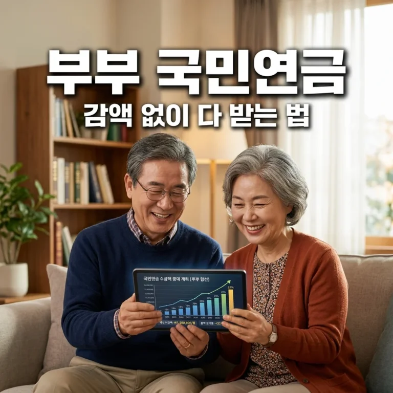 국민연금 부부 수령시 금액 계산방법 | 감액 및 합산금액 완벽 정리