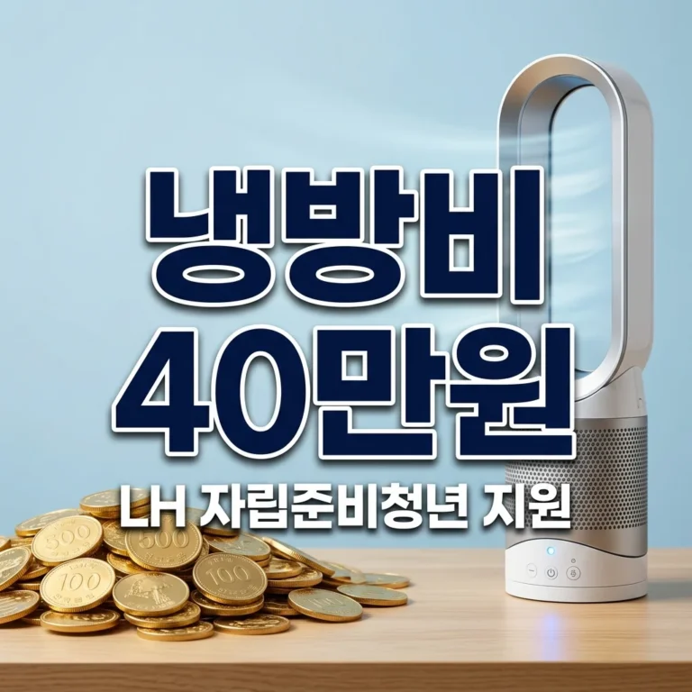 LH 자립준비청년 냉방비 40만원 지원! 신청 대상 및 방법 총정리