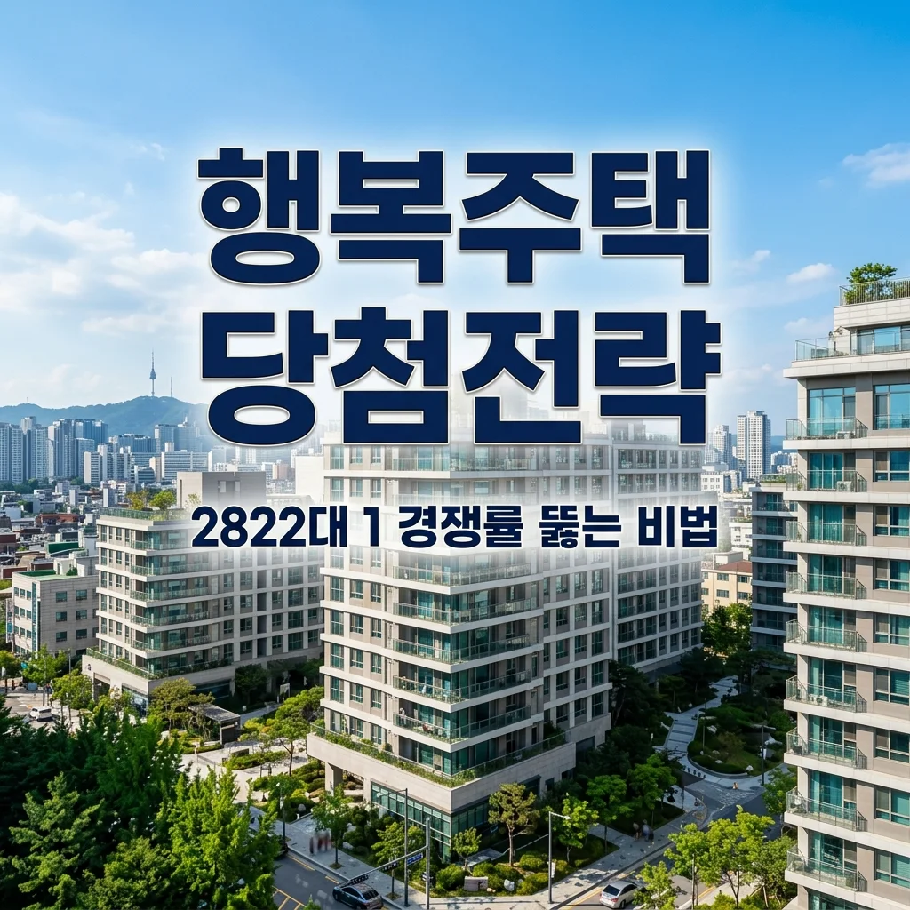 전월세난에 행복주택 2822대 1 돌파! 서울 공공임대 당첨 전략 3가지