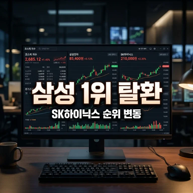 삼성전자 시총 1위 탈환! SK하이닉스 천하 하루 만에 끝난 이유 분석