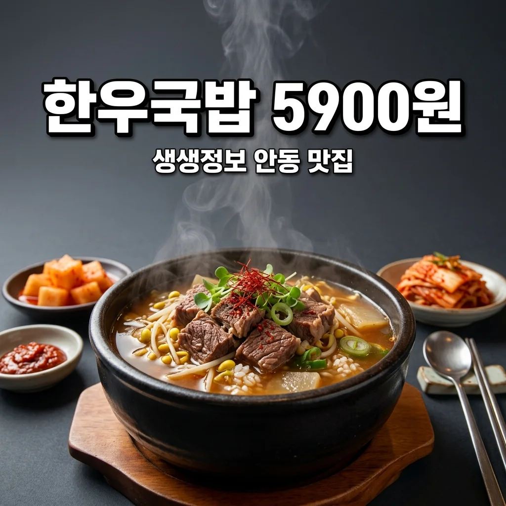 생생정보 안동 한우국밥 5,900원 육골난망 위치 영업시간 총정리