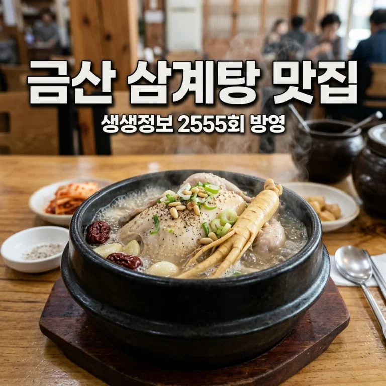 생생정보 금산 김정이삼계탕 위치 및 가격 | 2555회 방영 맛집