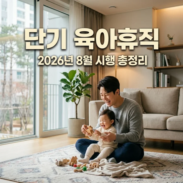 2026년 단기 육아휴직 도입 총정리! 기간 급여 신청방법 완벽 가이드