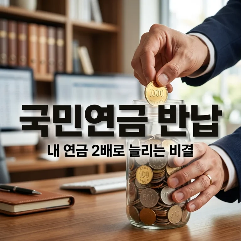 국민연금 반납으로 수령액 2배 늘리기? 이자 계산부터 신청 방법까지 총정리