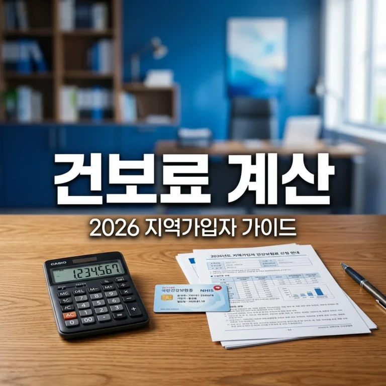 건강보험 지역가입자 보험료 계산 방법 2026년 최신 산정 기준 총정리