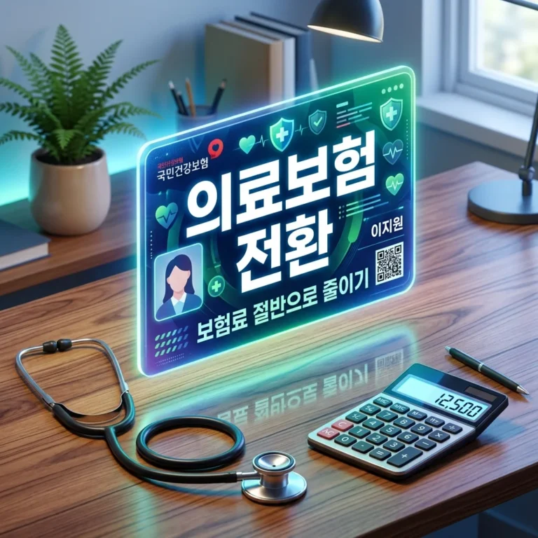의료보험 직장가입자 전환 방법 및 조건: 보험료 절약 꿀팁 총정리