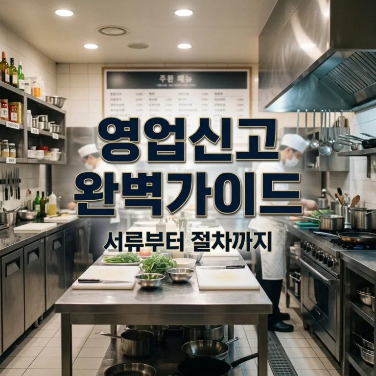일반음식점 영업신고 절차 및 필요 서류 총정리 (2026)