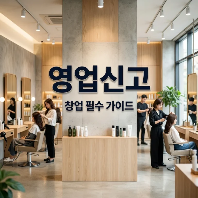 미용실 영업신고 절차, 이것만 알면 반려 걱정 끝!