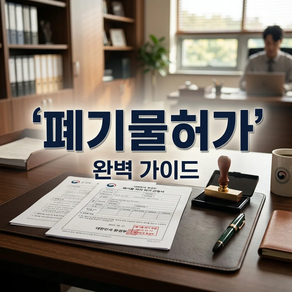 폐기물처리업 허가 절차, 반려 없는 승인을 위한 핵심 가이드
