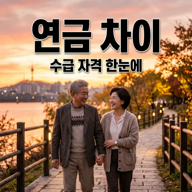 국민연금 기초연금 차이 한눈에 보기: 노령연금 완벽 정리