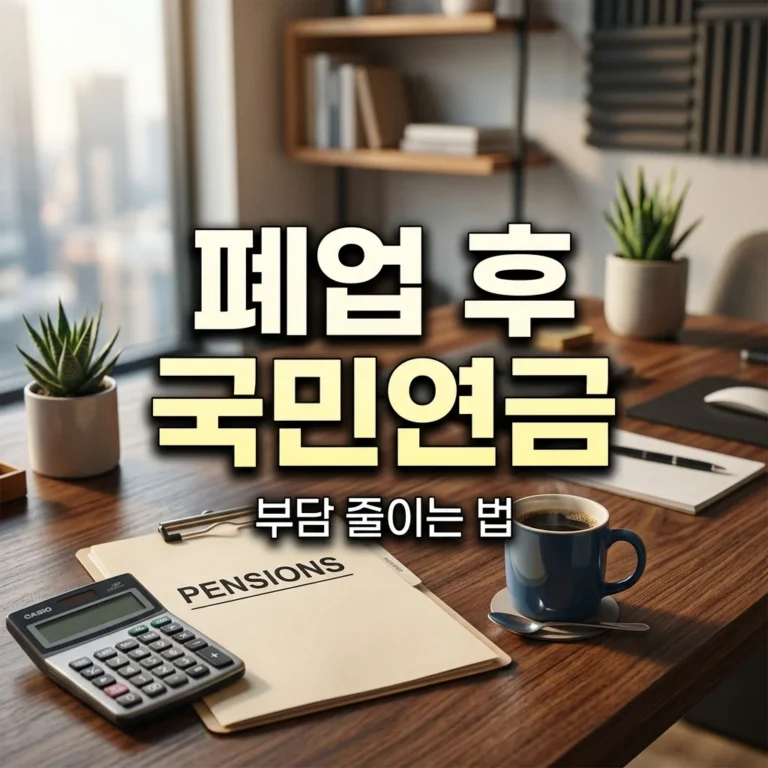 폐업 후 국민연금, 납부예외 신청으로 부담 줄이는 실전 가이드