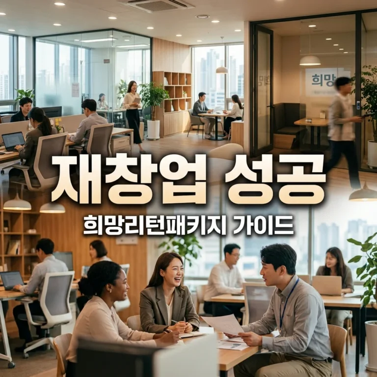 폐업 후 재창업 지원, 희망리턴패키지로 다시 일어서는 법