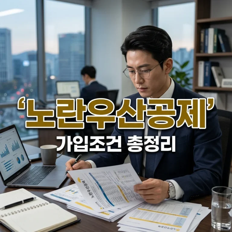 노란우산공제 가입조건 총정리: 개인사업자도 가능할까?