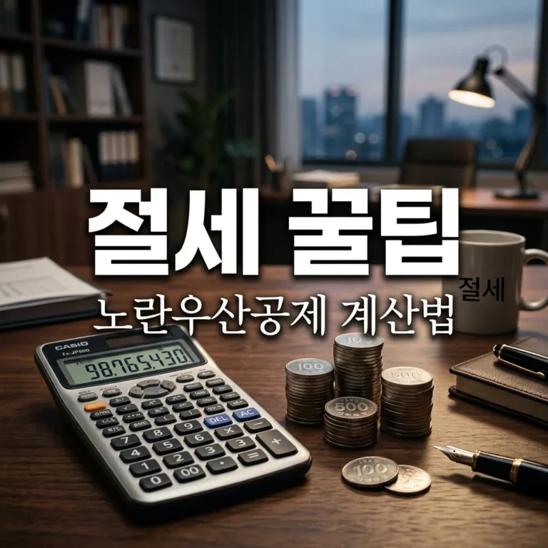 노란우산공제 소득공제 얼마나 받을까? 절세 효과 계산 방법 완벽 가이드