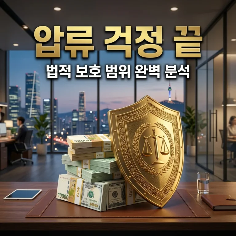 노란우산공제 압류 가능할까? 법적 보호 범위와 수급권 완벽 정리