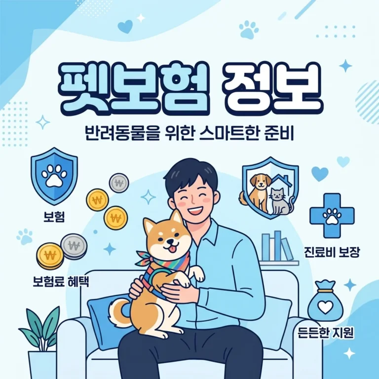 펫보험 가입 전 필수 체크리스트, 반려동물 의료비 부담 줄이는 방법