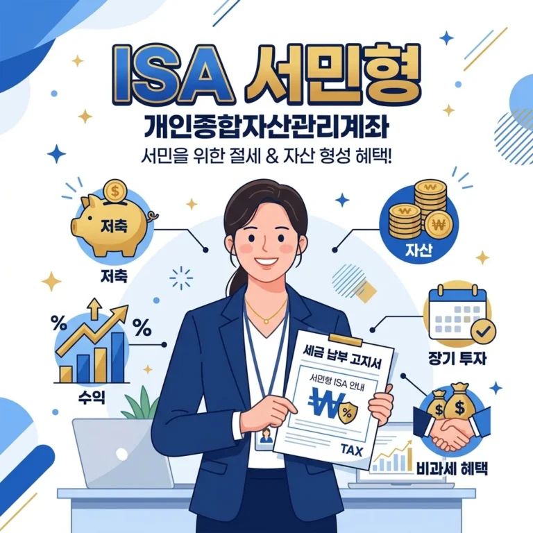 ISA서민형 조건 및 혜택 완벽 정리, 비과세 400만원 챙기기