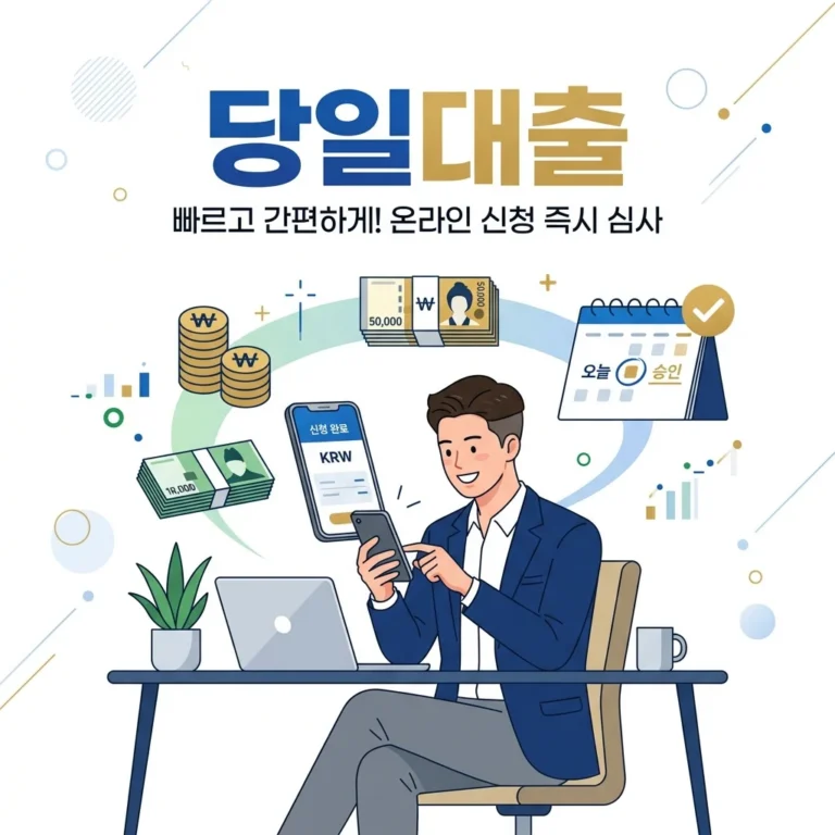 당일대출 가능한 곳 현명하게 확인하는 방법과 주의사항