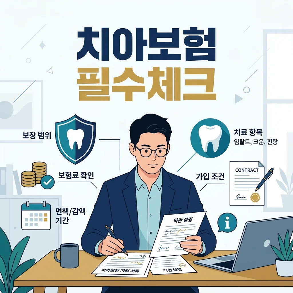 치아보험면책기간 핵심 정리, 가입 전 필수 체크리스트