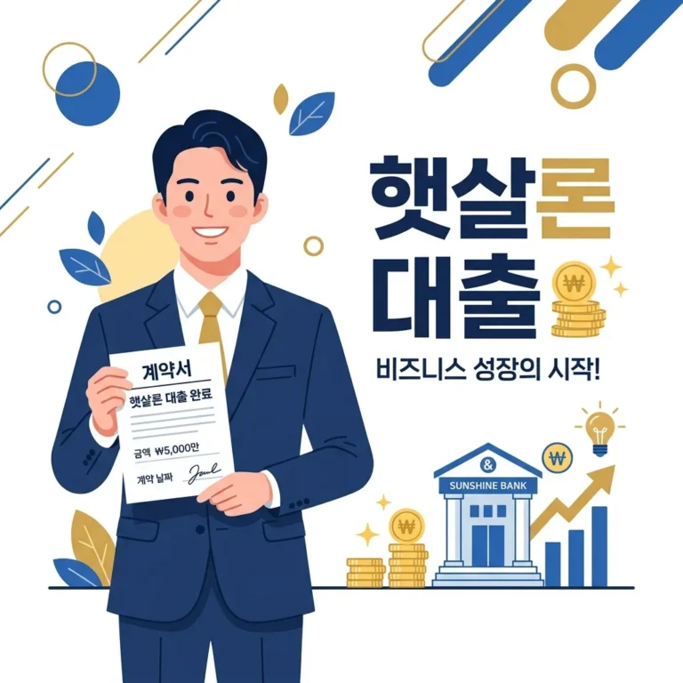 개인사업자햇살론 자격조건 및 2026년 신청 방법 완벽 가이드