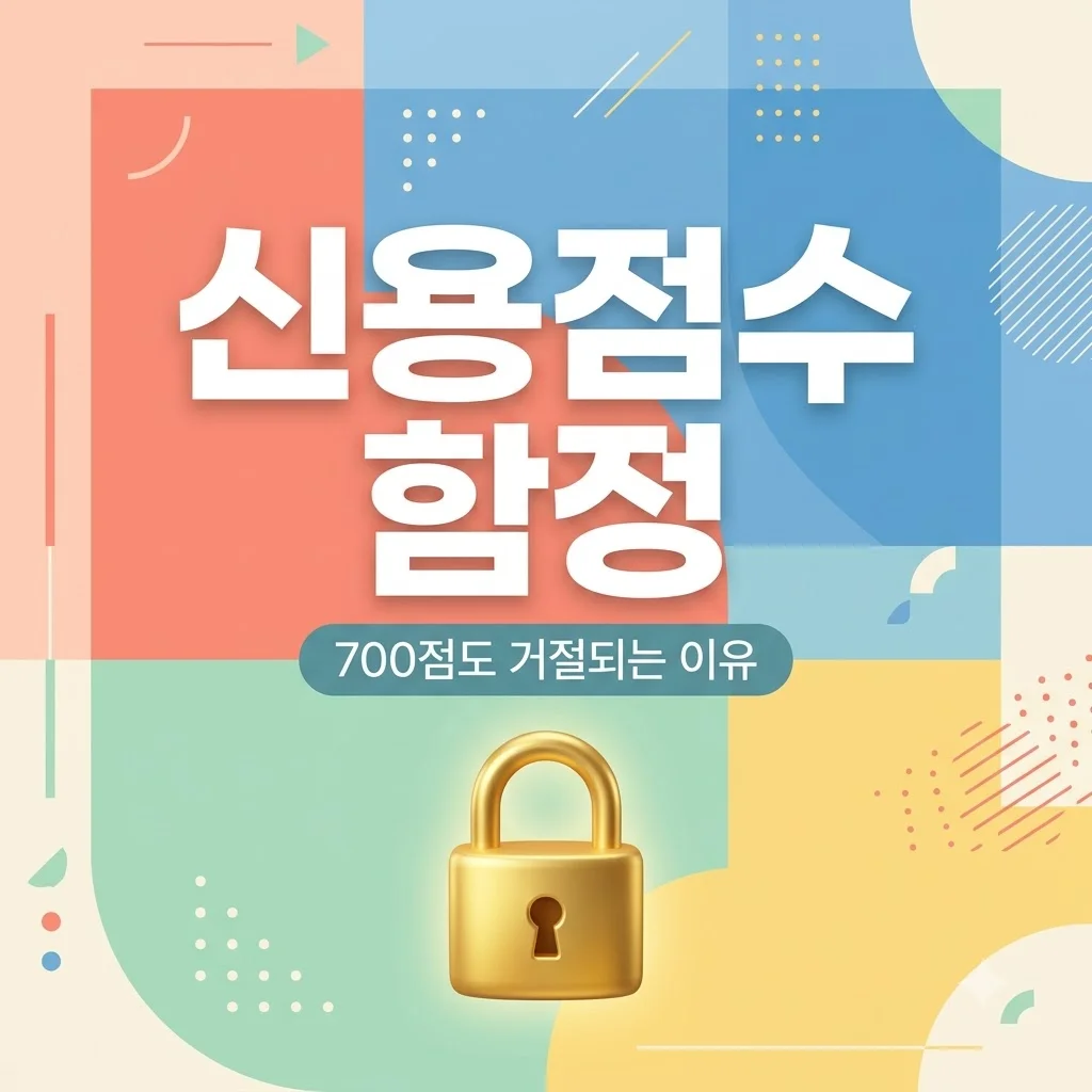 신용점수 700점 함정, 점수 높아도 대출 거절되는 이유