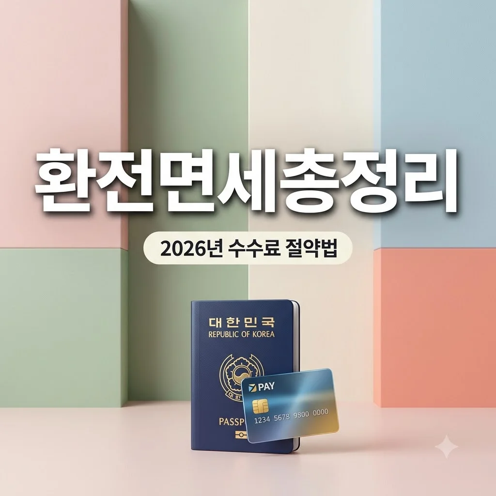 2026 해외여행 환전 방법 및 면세 한도 수수료 절약 총정리
