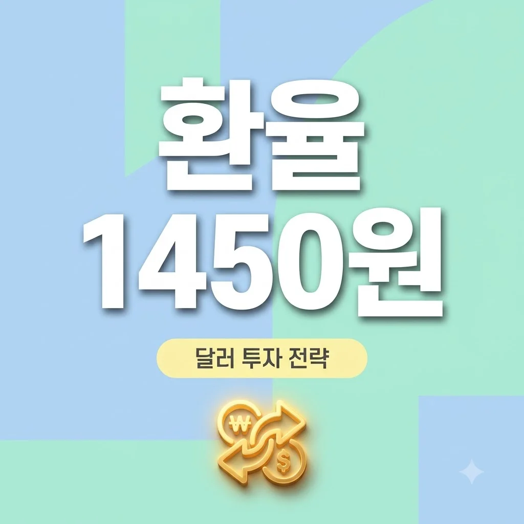 원·달러 환율 1450원대 중반 등락 원인과 달러 투자 대응 전략