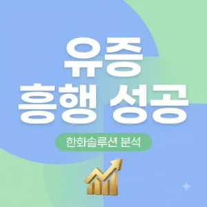 한화솔루션 유상증자 청약률 126.9% 성공 원인과 투자 가이드