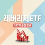 레버리지ETF 개인투자자 387억 손실 원인과 음의 복리 위험성