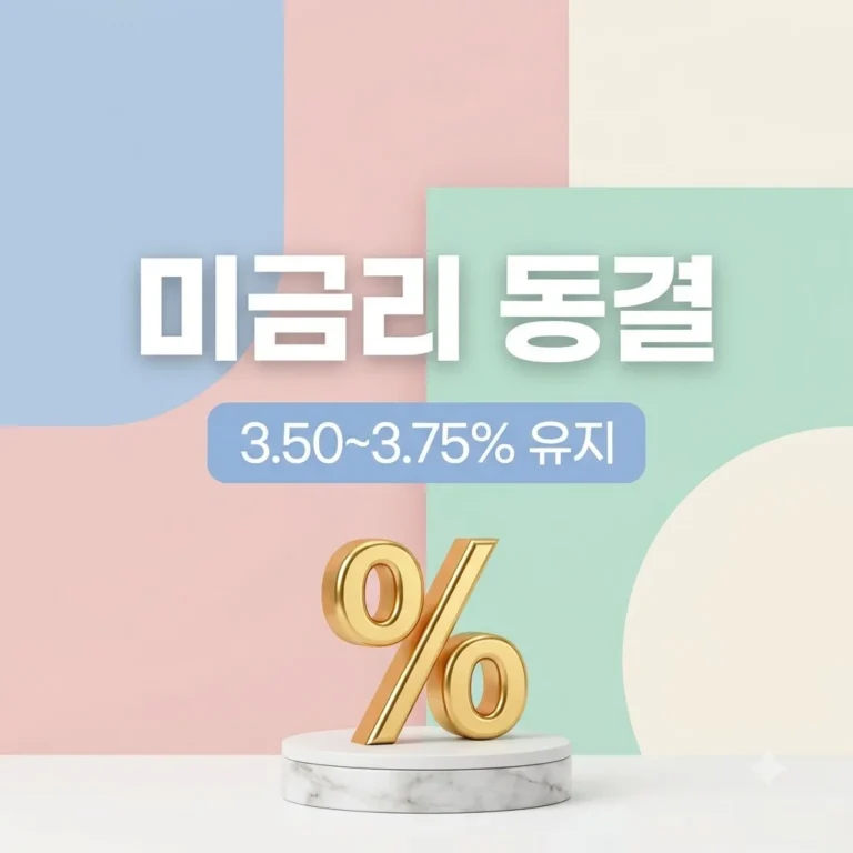 미 금리 3.50~3.75% 5연속 동결, 환율·대출 영향과 재테크 전략