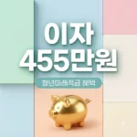 청년미래적금 이자 최대 455만원 혜택 조건 및 신청 방법 총정리